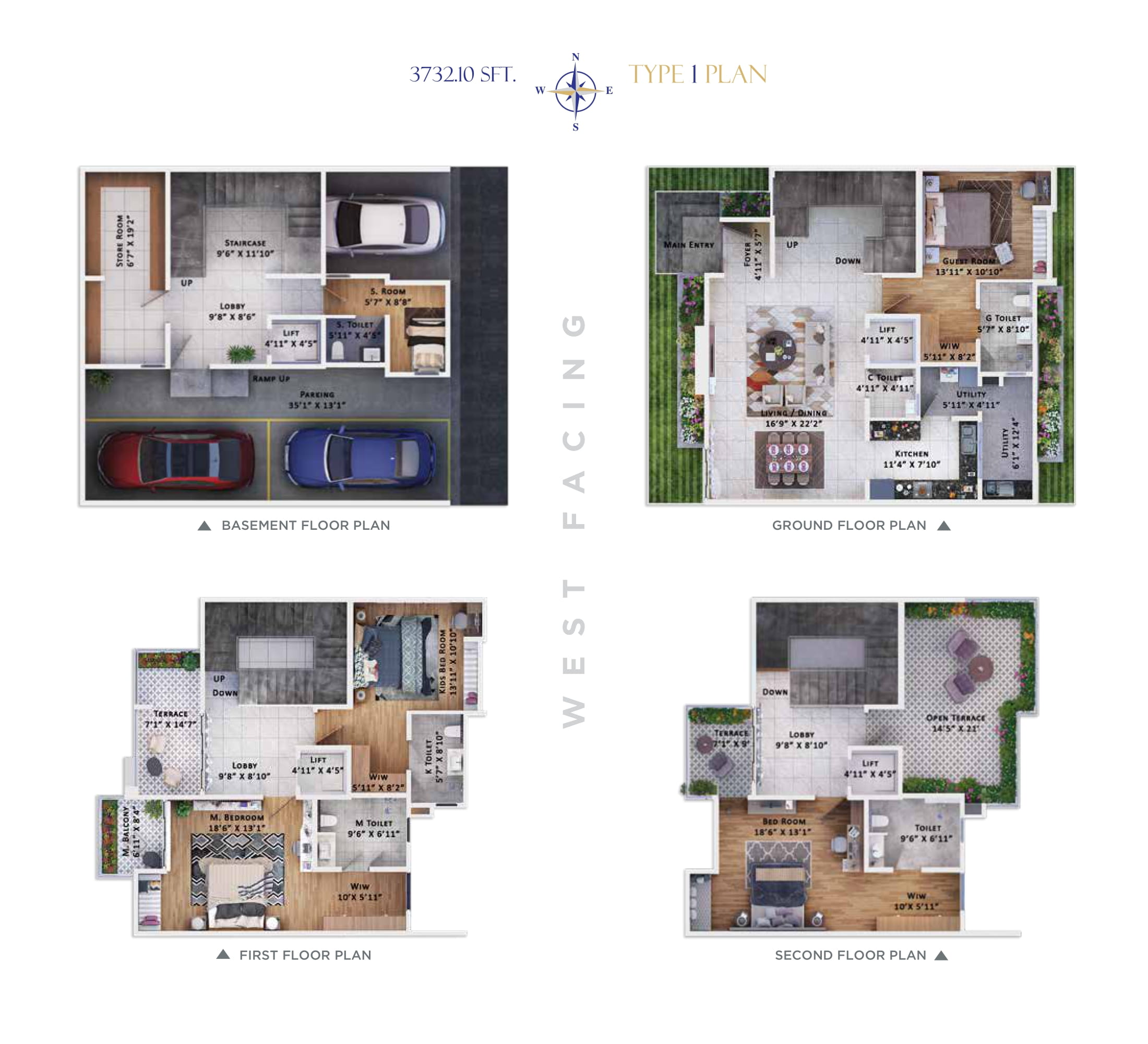 Sattva Springs 4 BHK Floor Plan