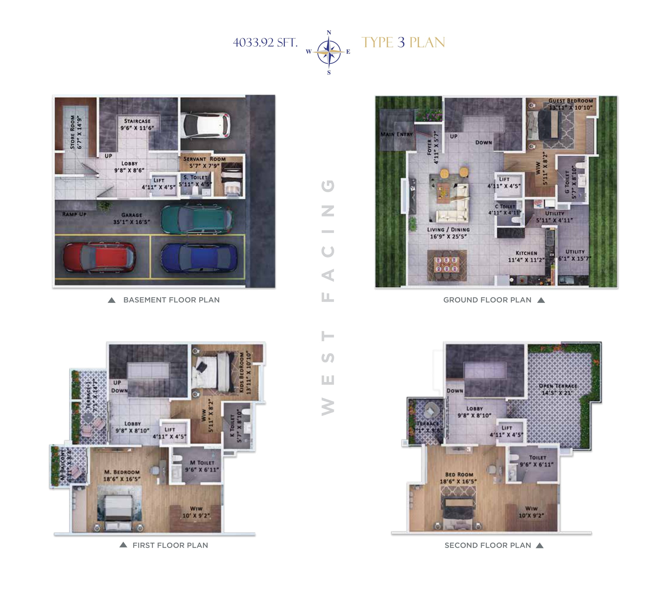 Sattva Springs 4 BHK Floor Plan