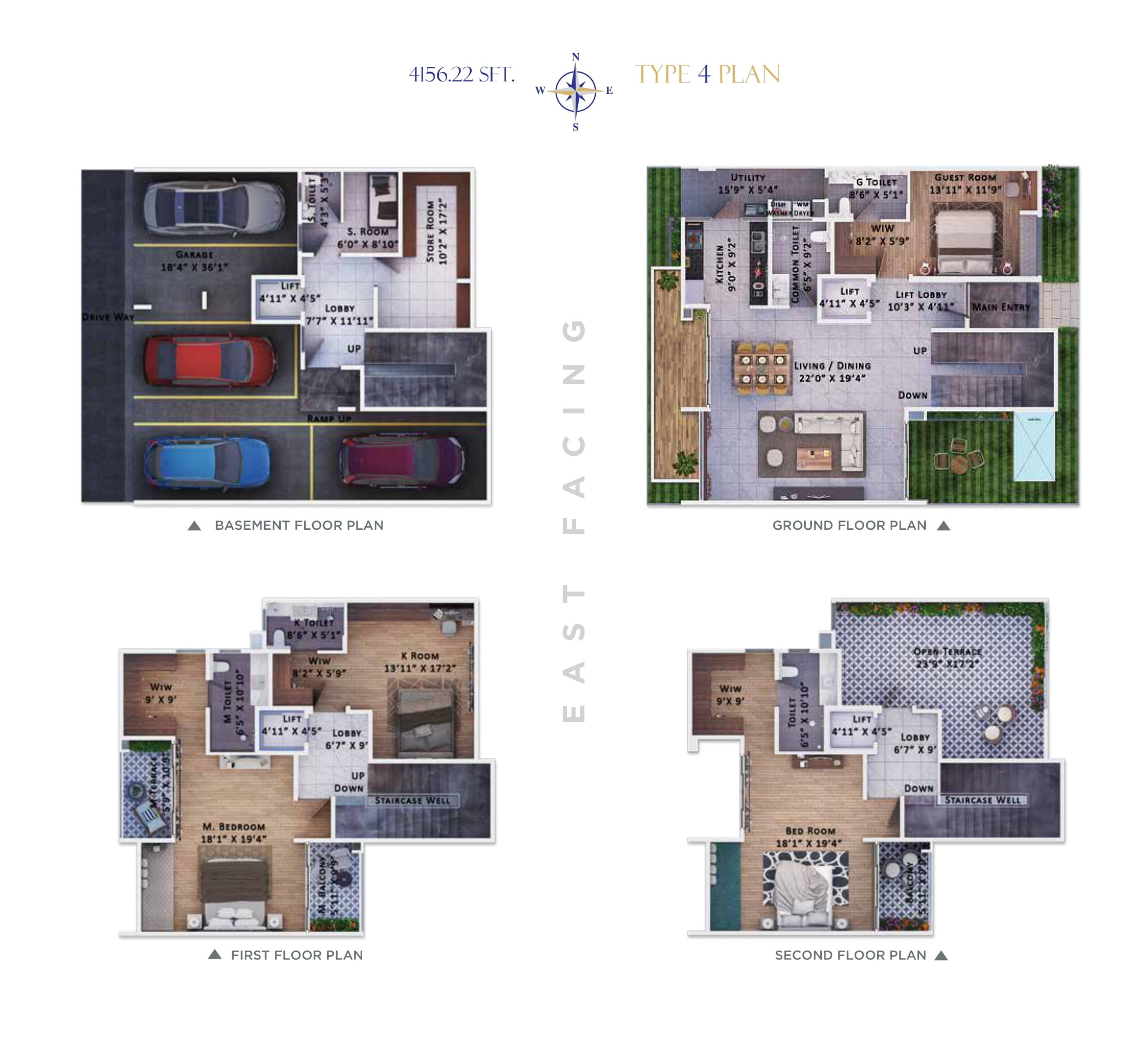 Sattva Springs 4 BHK Floor Plan